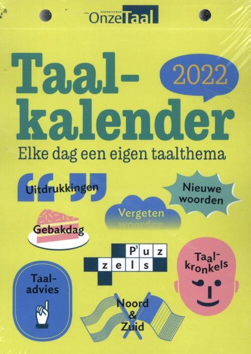 Onze Taal Taalkalender Boek 9789082885927 Bruna