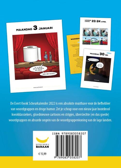 Evert Kwok Scheurkalender 2022, | 9789083058207 | Boek - bruna.nl