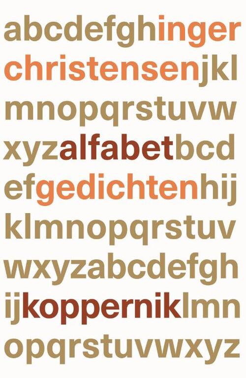 Alfabet -  Inger Christensen (ISBN: 9789083572420)