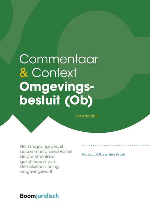 Omgevingsbesluit (Ob) -  J.H.G. van den Broek (ISBN: 9789400111851)