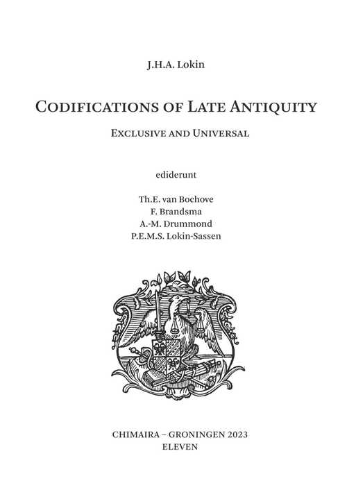 Codifications of Late Antiquity