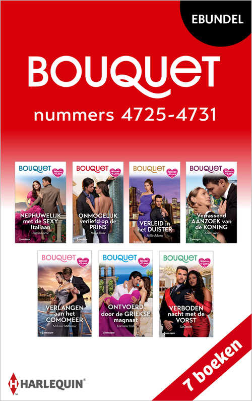 Bouquet e-bundel nummers 4725 - 4731 -  Annie West (ISBN: 9789402582925)