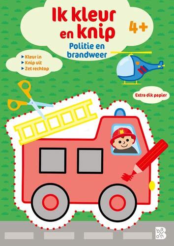 Ik kleur en knip: Politie en brandweer -   (ISBN: 9789403244976)