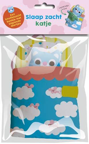 Slaap lekker! Linnenboek met diertje om in bed te leggen: Slaap zacht, katje - (ISBN: 9789403245133)