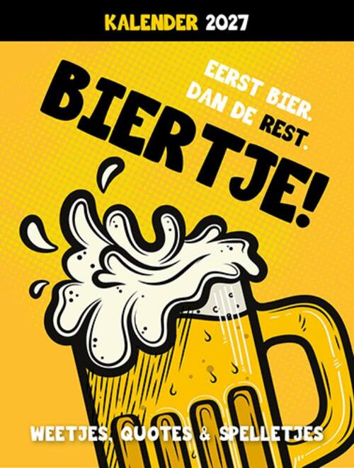 Scheurkalender 2027 Biertje! -   (ISBN: 9789460973536)