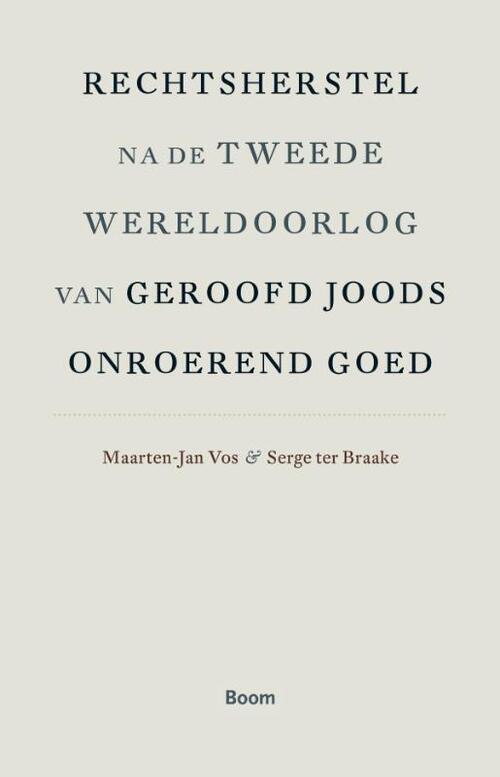 Rechtsherstel na de Tweede Wereldoorlog van geroofd Joods onroerend goed -  Maarten-Jan Vos, Serge ter Braake (ISBN: 9789461274465)