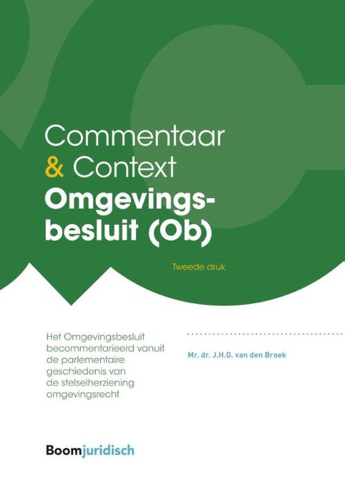 Omgevingsbesluit (Ob) -  J.H.G. van den Broek (ISBN: 9789462127241)