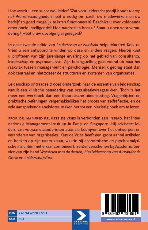Arbitrage Blozend kant Leiderschap ontraadseld, Manfred F.R. Kets de Vries | Boek | 9789462201651  | Bruna