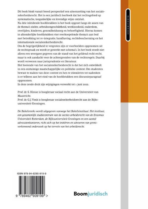 Elasticiteit Turbine bevel Hoofdzaken socialezekerheidsrecht, S. Klosse | Boek | 9789462909199 | Bruna