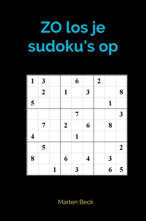 ZO Los Je Sudoku s Op Marten Beck Boek 9789464052954 Bruna