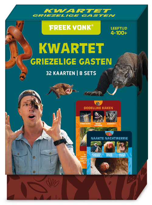 Freek Vonk Dierenkwartet - Griezelige dieren -  Freek Vonk, Imagebooks Factory (ISBN: 9789464088755)