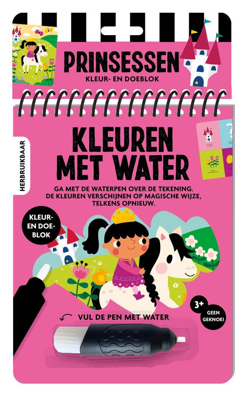 Kleuren met water - Prinsessen -   (ISBN: 9789464325614)