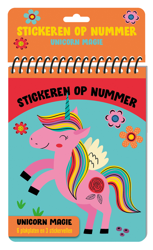 Stickeren op nummer - Unicorn magie -  Interstat (ISBN: 9789464326710)