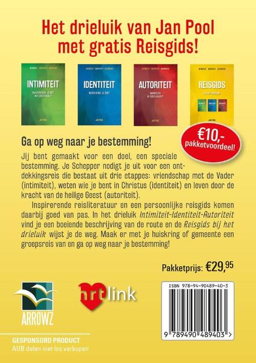 Drieluik-pakket van Jan Pool met gratis Reisgids!