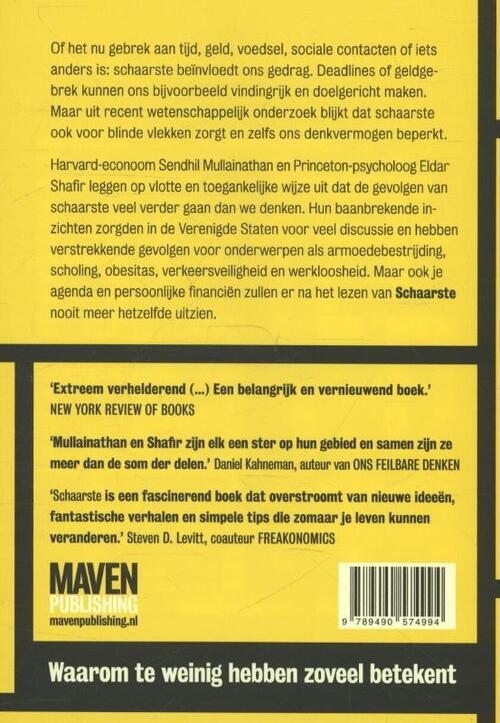 Schaarste Hoe Gebrek Aan Tijd En Geld Ons Gedrag Bepalen Schaarste Hoe Gebrek Aan Tijd En Geld Ons Gedrag Bepalen