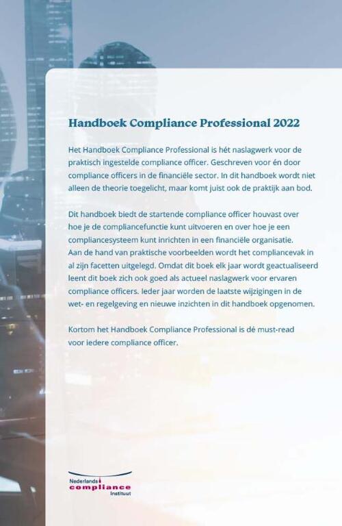 Handboek Compliance Professional 2022