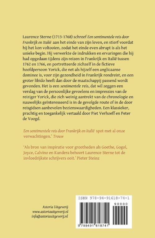 Een sentimentele reis Frankrijk Laurence Sterne | 9789491618741 | Boek - bruna.nl