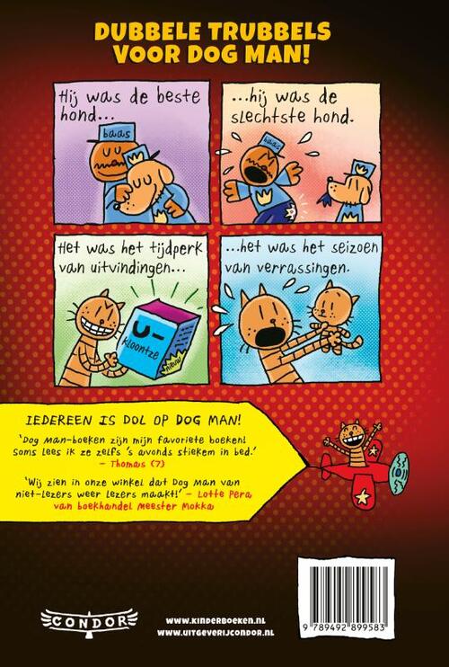 Dog Man 3 Dog Man en de gekloonde kat, Dav Pilkey Boek