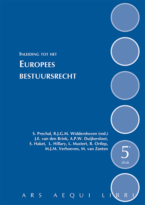 Inleiding tot het Europees bestuursrecht -  Rob Widdershoven (ISBN: 9789493333444)