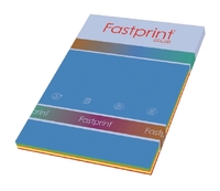 Kopieerpapier Fastprint A4 80GR 5 Felle Kleuren 250Vel