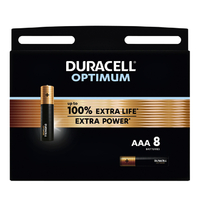 Batterij Duracell Optimum 100% 8Xaaa
