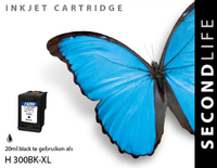 Cartridge Secondlife HP 300 XL Zwart