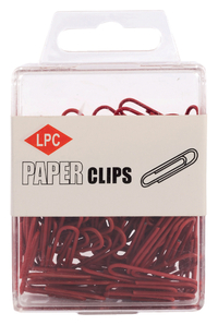 Paperclip LPC 28MM 100Stuks Rood