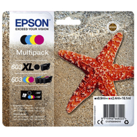 Inktcartridge Epson 603 T03A9 Zwart XL+ 3 Kleuren