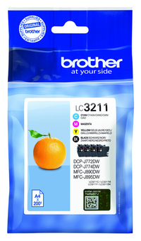 Inktcartridge Brother LC-3211 Zwart + 3 Kleuren