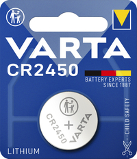 Batterij Varta Knoopcel CR2450 Lithium Blister À 1Stuk