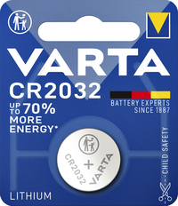 Batterij Varta Knoopcel CR2032 Lithium Blister À 1Stuk