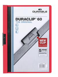 Klemmap Durable Duraclip A4 6MM 60 Vellen Rood