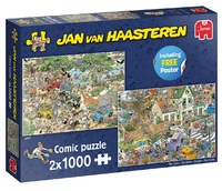 Jan Van Haasteren - Safari & De Storm (2X 1000 Stukjes)