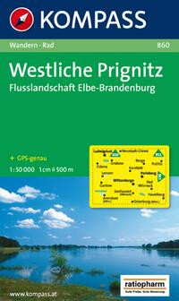 Kompass WK860 Westliche Prignitz, Flusslandschaft Elbe, Brandenburg