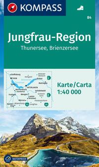 Kompass WK84 Jungfrau-Region, Thuner See, Brienzersee