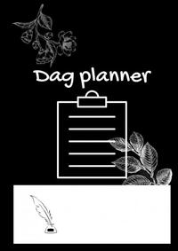 Dag planner A4 zwart/wit