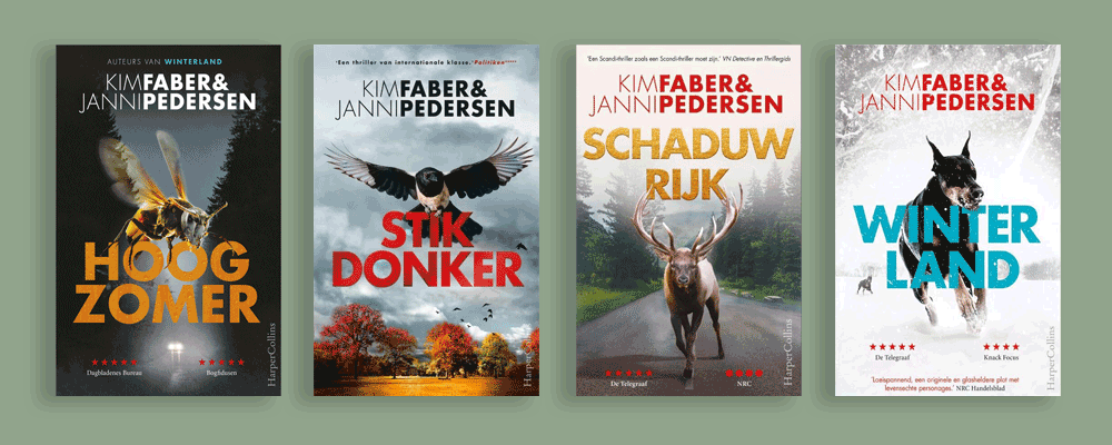 Volgorde Kim Faber en Janni Pedersen boeken